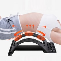 허리 건강 지압 한 스트레칭 지지대 보정 숨은키찾기 근육풀기 바른 곧은 용품 _ 22092786EA 4bunshop*42906302qR, 블랙