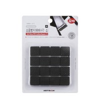 소음방지패드 에바 소 블랙 사각 32P 스크래치 패드, 1개