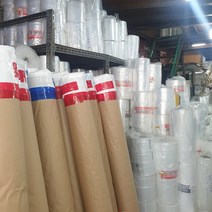 (두께0.03mm) pe롤비닐 폴리에틸렌 투명 마끼 이사 타겜 건축 공사용 통대형 비닐 (여러가지 사이즈), 폭70cmx길이457M