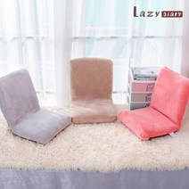 레이지다이어리 소프트 좌식 소파 접이식 패브릭 1인용 바닥 거실, 핑크