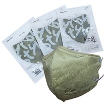 이로와 프리즘 방역마스크(KF94)---식약처허가/ 안감피부저자극테스트/ 새부리형 (카키) (블랙) (베이지) (화이트), SM(소형/초등저), 블랙, 5개