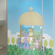 안개시트 칼라_동물친구들 원두막_C02_W120xH180cm