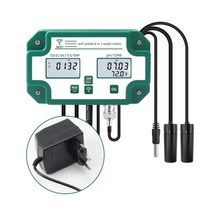 디지털 와이파이 ph ec tds 소금 sg.temp 미터 수질 테스터 6-in-1 다기능 스마트 모니터 tuya 앱 제어 useuuk 플러그, 협력사, 220v EU 플러그