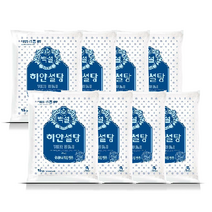 백설 하얀설탕, 3kg, 8개