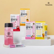 티젠 콤부차 50스틱+보틀 증정 (레몬/베리/유자/피치 선택), 3)유자50T+보틀