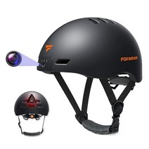 Introscience 856660 Smart Bike Helmet for Adult with Camera32GB TF Card Included Video Recorder Secu