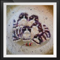 보석십자수 명화 5D DIY 다이아몬드 페인팅 자수 만화 동물 공예 스킬자수, 01 20*20cm, 06 6