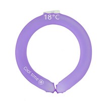 굿라이프101 넥쿨러 아이스 넥밴드 넥쿨링튜브 냉감 스카프 얼음 목걸이, 퍼플