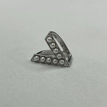 트윌리 스카프링 고리 V형 실버
