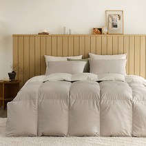 [파르페by알레르망] NEW 메이비 구스 차렵이불패드세트 (베이지) K