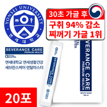 연세대학교 세브란스케어 구강 케어 100% 덴탈 마스터 가글, 110ml, 2개