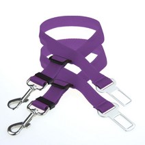 ZEZEPET 애견 자동차 안전줄 벨트, 퍼플 (G408PRL223), 2개입