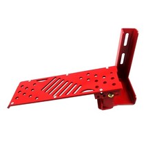 트레일러 브레이크등 드럼 모듈 왼쪽 레스트 페달 드라이버 왼쪽 풋 레스트 페달 랭글러 jk 시리즈 07-17 용 자동 발판 페그 패드 액세서리, 빨간색