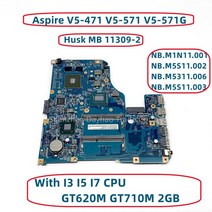 노트북 메인보드 Husk MB 113092 48.4TU05.021 Acer Aspire V5471 노트북 마더 보드 I3 I5 CPU GT620M GT71, 03 I33217U GT710M 2GB