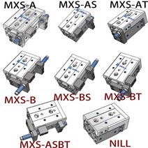SMC 유형 공압 레일 슬라이드 공기 실린더 MXS16-10AS 75ASBA 16 125, 09 MXS16L-30_02 A