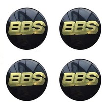 BBS 휠 센터 캡 엠블럼 4 개 세트 56mm 60mm 자동차 로고 배지 스티커 허브, 03 56mm Red Silver