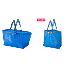 이케아 IKEA 정품 장바구니 쇼핑백 타포린 가방, L, 1개