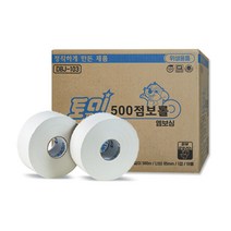 토미 점보롤 화장지 엠보싱 1겹 (500m x 16롤), 16개, 1개