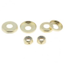 JC 너트가 있는 4x 4pcs 롱보드 스케이트보드 부싱 와셔 컵, 설명, 골드