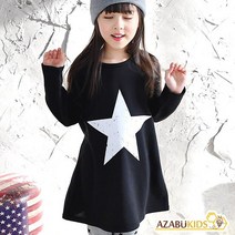 [아자브키즈] 큰 별 원피스
