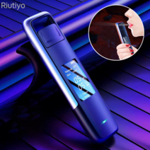 휴대용 알콜 음주측정기 USB 충전식 음주측정기 삼색표시등 비접촉 음주측정기 Riutiyo, 파란색, 1P