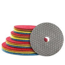 콘크리트폴리싱 3"/4"/5 전기 도금 다이아몬드 샌딩 패드 그라인딩 디스크 유리 화강암 대리석, 04 400_02 4 인치_03 3 개
