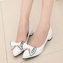 올나인 웨이브 리본 포인트 장식 패션단화