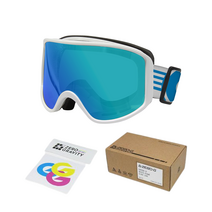 제로지 스키 고글 U1, 화이트/블루