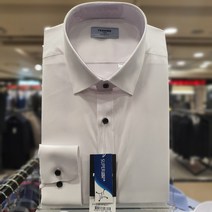 NC 불광점 레노마 셔츠 #무료 배송# 화이트 면 혼방 평직 스트레치 블랙 단추 포인트 슬림핏셔츠 RLSSLP-952-WH-5