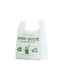친환경 포장봉투 생분해비닐 클린산행 30x50 (1000장), 30 x 50