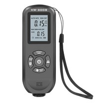 도막 측정기 자동차 페인트 도금 두께 hw-300s 코팅 게이지 0-2000um 고정밀, 검은색 세로