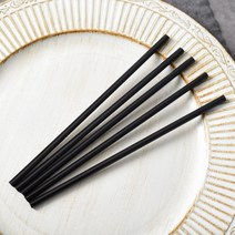 국내산 일자 빨대 일반포장 및 개별포장, 택1) 7/21검정일반일자(500개)