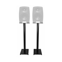 Pair Rockville 37” 블랙 Steel 스피커 Stands For 제네릭 M030AM 모니터s