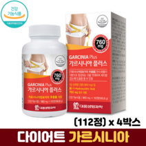 가르시니아 다이어트 정 체지방감소 녹차 마테 추출 분말 엘카르니틴 식약처인증 가르시아, 4박스, 112정