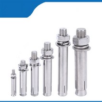스크류앙카 M6 M8 M10 42 피스 볼트 304 스틸 슬리브 앵커 벽돌 벽 콘크리트, 01 M6 4PCS_02 60mm