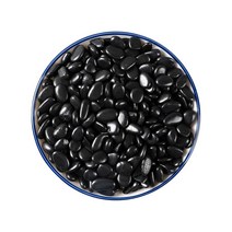 20kg 흑자갈 조경자갈 정원용 화단자갈 어항자갈 어항, 검정색 광택 0.3-0.5 cm 20kg