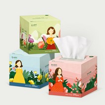 한예지 미니 미용티슈 각티슈 화장지 250매 x 48개입