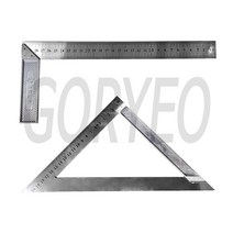 스텐 스틸 삼각자 200mm 직각자 L자 300mm, 1