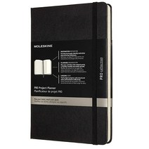 Moleskine PRO 주소록 하드 커버 라지 (12.7 x 21cm(5 8.25인치)) 블랙 240페이지, Black
