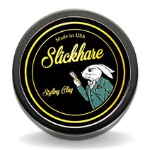 Slickhare 남성용 링 클레이| 프리미엄 남성 헤어 왁스 페이스트 | 하이 홀드 4온스 울트라 매트 마감 | 활성 천연 성분으로 제조 미국산