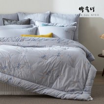 [Q 퀸] 박술녀이불 자수 광목이불 차렵 침구풀세트 작품명 야생화