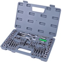 라인테크 탭다이스세트 다이스 탭핸들 다이스핸들 나사 40pcs