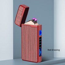 크로스보더 왕홍 쌍전호 usb 충전 방풍 라이터 감응 개성 로고 광고 창의 선물 도매, 010, 레드 레이스 베이직