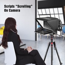 방송장비 프롬프터 카메라 실시간자막 Andoer A12 카메라 Teleprompter Prompter DSLR 용 원격 제어 비디오, 한개옵션0