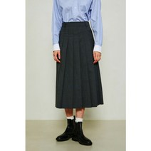 헤지스레이디스 [헤지스레이디]HSSK-2D930 차콜그레이 베이직 플리츠스커트