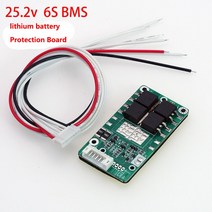 BMS보드DIY 25.2V 6S 15A 20A 리튬 이온 18650 배터리 팩 BMS PCB 보드 PCM w/밸런스 집적 회로 전기 자전, 한개옵션0