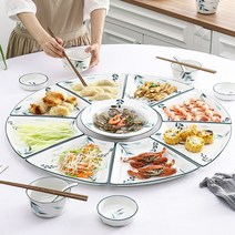 월남쌈 9구 구절판 구절판찬합 손님상차림 쓰임그릇 집들이음식 홈파티 부모님생일상차림, 5번
