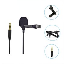 무선마이크 3.5mm 미니 Lavalier 마이크 금속 클립 옷깃 휴대 전화 PC 노트북 유선 Mikrofo/보컬 오디오 말하기 용, [02] 3.0m