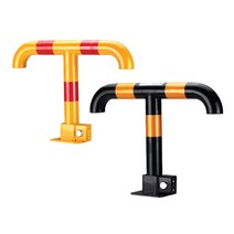 HK 접이식 철재주차금지판 T형 열쇠형 충돌방지 주차금지 지정구역, HK 접이식 철재주차금지판-T형-검정