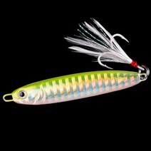 빙어낚시 견지낚시 얼음낚시 물고기 지그 낚시 루어 15G 20G 30G 느린 금속 싱킹 미끼 1 개 인공 단단한, 09 C1-1 Hook_01 15G-53MM